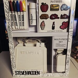 Steve Madden White Shoulder Bag Set